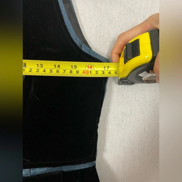 Vintage Kenzo velvet suede silk lined sleeveless  peplum dress top Sz 38 - Picture 13 of 16